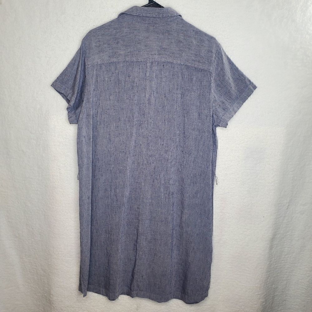 Pendleton Linen Blend Button Down Dress Size 14 - Picture 8 of 16